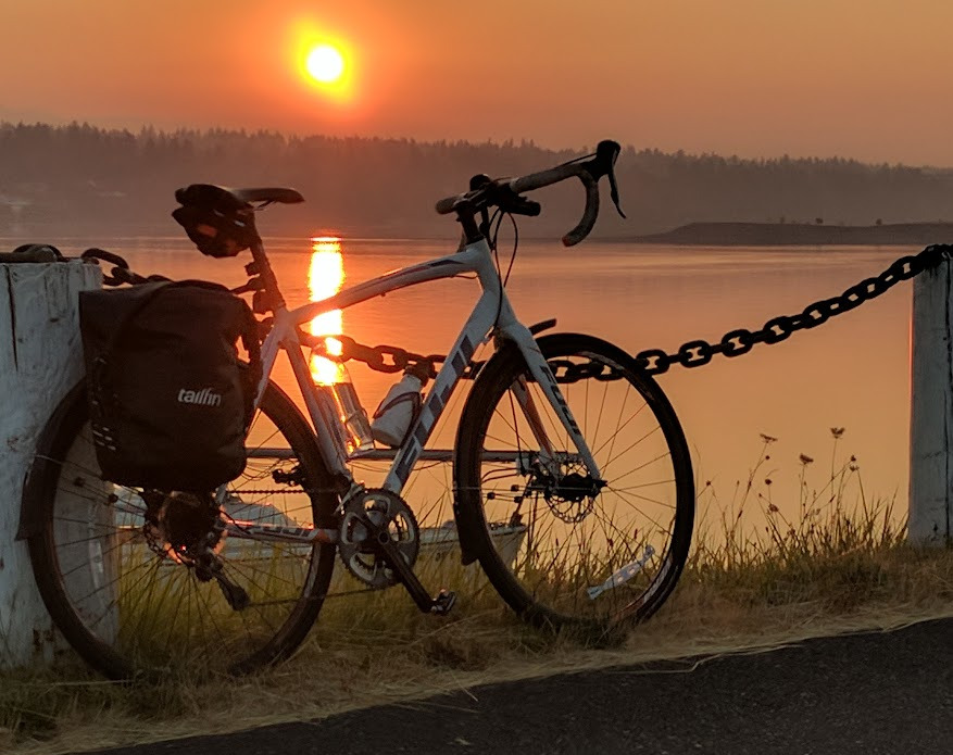 My bike at sunrise