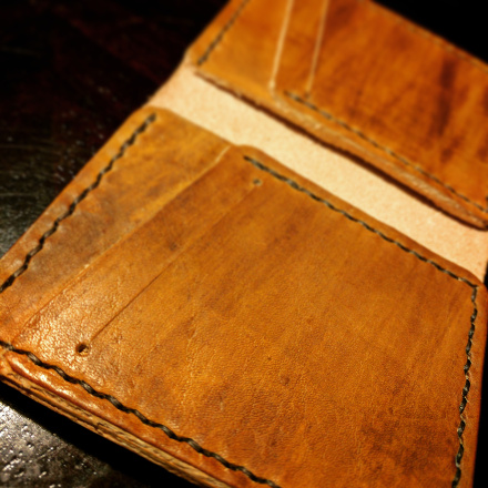 Leather bifold wallet