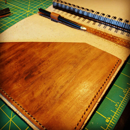 Executive leather note taker